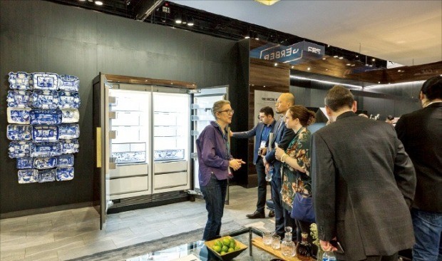 북미 최대 주방·욕실 전시회 ‘KBIS 2018’에 마련된 삼성전자 프리미엄 빌트인 ‘데이코’ 전시관.
 