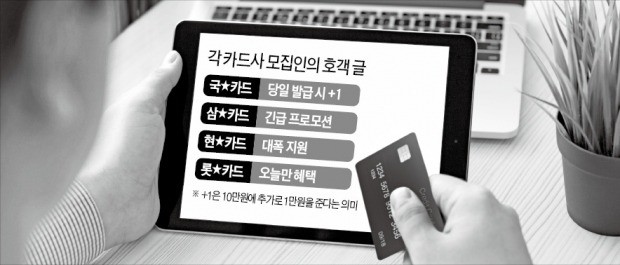 신용카드 불법모집 활개… 온라인서 직접 확인해보니