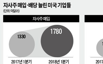 자금 두둑한 美기업, 주주환원 파티