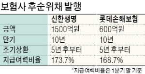 [마켓인사이트] 신한생명·롯데손보, 후순위채 발행… 자본확충 '시동'