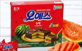 '오예스 수박' 어떤 맛?… 장수 과자 '파격 변신'