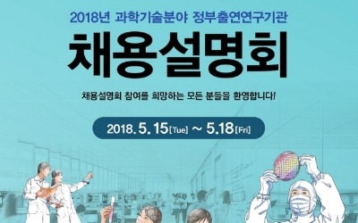  과학기술 분야 출연연 25곳, 15~18일 '찾아가는 채용설명회'