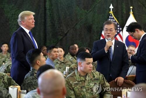 문 대통령 "주한미군은 한미동맹의 문제… 평화협정 체결과 무관"