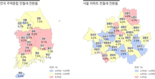 전국 전월세전환율 6개월 연속 6.5%… 서울은 0.1%p↑