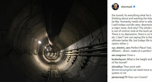 머스크의 'LA 초고속 터널' 거의 완공… 곧 무료탑승 기회 제공