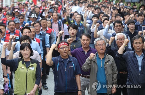 '최저임금법 개악 시도 중단하라'… 전북 민노총, 총파업 대회
