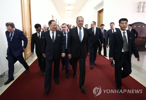 9년 만에 방북 러 외무 "北 제재 풀어야 핵문제 완전 해결"