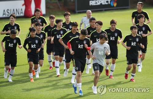 신태용호, 파주훈련 종료… 평가전 결전지 대구로 출발