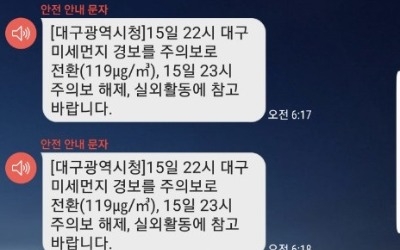 "또 지진인 줄 알았네…" 긴급하지 않은 긴급재난문자 논란