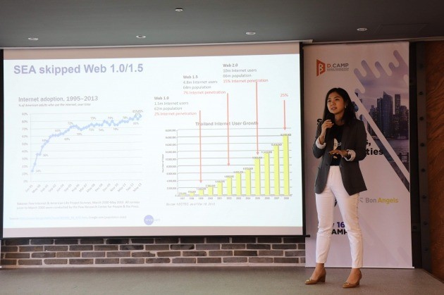 후타수완 CFO가 동남아시아 인터넷 시장을 설명하고 있다. 은행권청년창업재단 제공