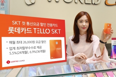 SKT 이용자라면…2만6000원 할인되는 '롯데카드 텔로 SKT' 출시