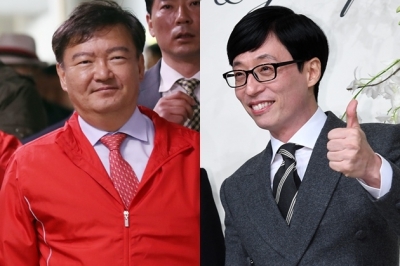 "북으로 가길 바라…" 민경욱, 유재석 파란 모자에 '색깔론' 저격