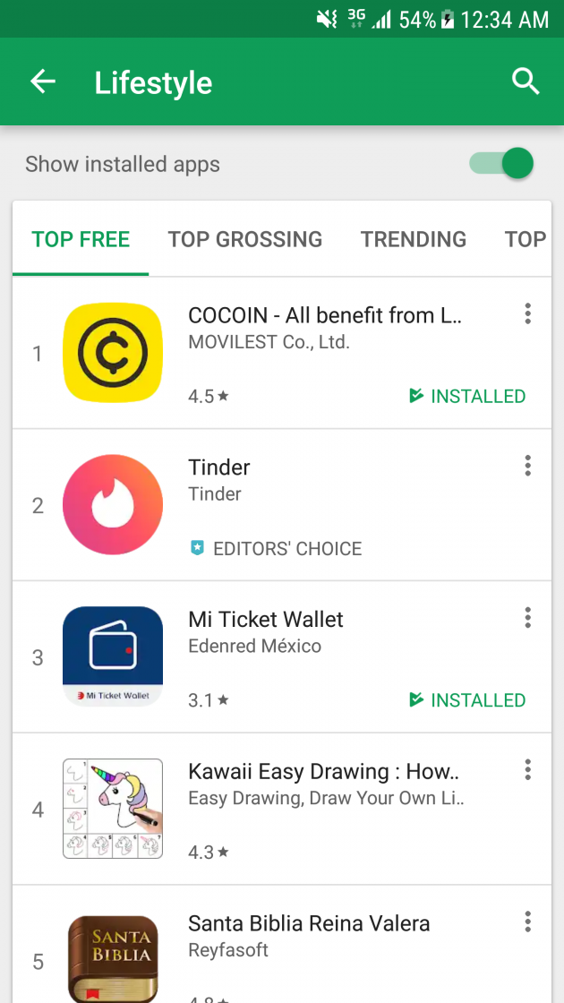 잠금화면 앱 '코코인', 멕시코 구글플레이 라이프스타일 부문 1위 올라