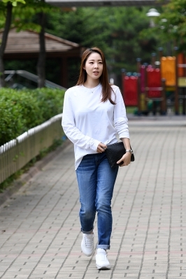  신수지, '투표하러 가는 길'