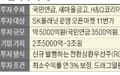 "11번가 기업가치 2.5兆~3兆… 쿠팡보다 투자 조건 매력적"