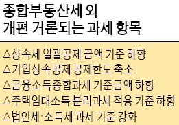 상속세·임대소득세 과세 강화 추진