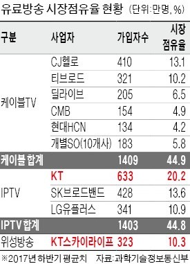 '유료방송 합산규제' 존폐 논란… 대책없는 정부와 국회