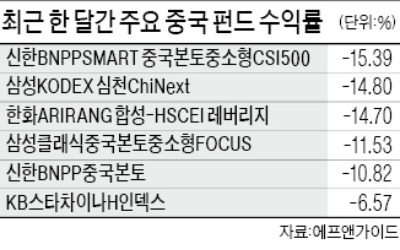 3000선 무너진 상하이지수… 9兆 중국펀드 투자자들 '한숨'