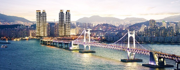 부산 용호동 W , 부산의 새 '랜드마크'로 우뚝 선 초고층 주상복합 아파트