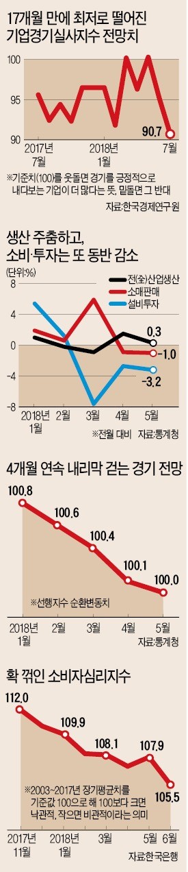 기업 체감경기 17개월來 최악… 하반기 급격한 경기침체 '경보'