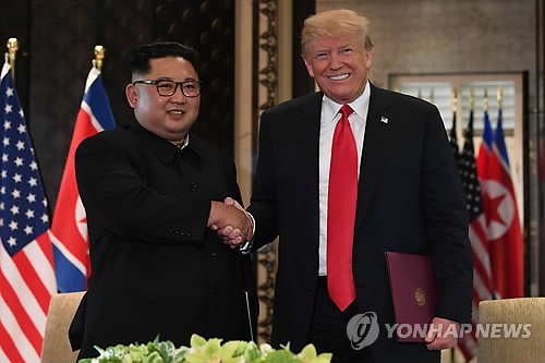 트럼프 "북미협상 진행되는 한 한미연합훈련 않을 것" 재확인