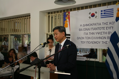 그리스서 한국전 기념식…참전용사 "남북화해 진전돼 뜻깊어"