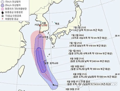 장마·태풍 북상… 직접 영향권 광주·전남 100∼250mm 폭우