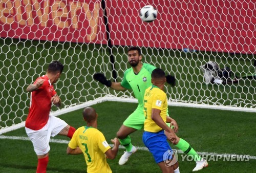 '삼바 축구' 브라질, 스위스와 1-1 무승부