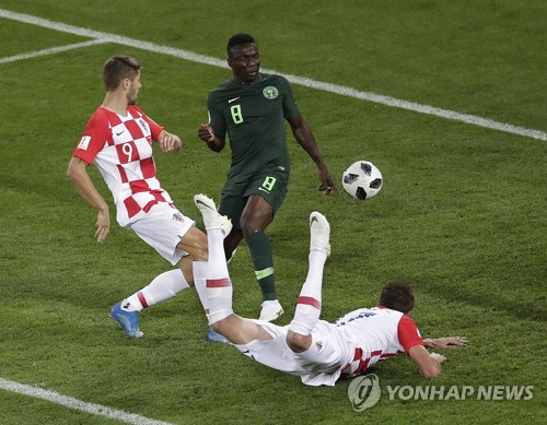-월드컵- 크로아티아 '죽음의 조'서 첫 승… 나이지리아 2-0 제압