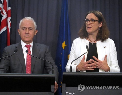 전세계 무역전쟁 암운 속 EU-호주, 내달 2일부터 FTA 협상