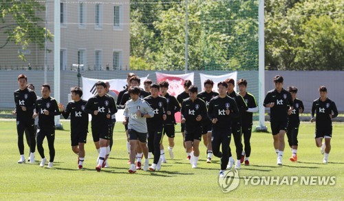 [월드컵] 신태용호, 멕시코전 해법 찾기 비공개 전술훈련