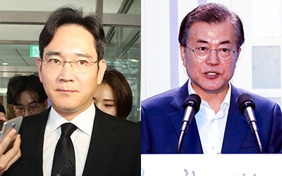 이재용 삼성 부회장, 인도행 출국… 문대통령과 회동 주목