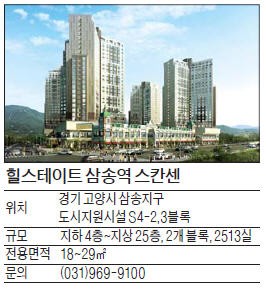 힐스테이트 삼송역 스칸센, 종로까지 전철로 20분 북유럽풍 오피스텔