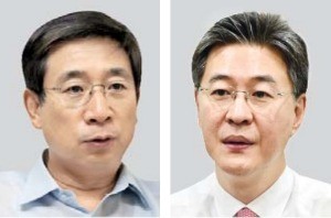 허남권 신영자산운용 사장(왼쪽), 이채원 한국투자밸류 자산 사장.