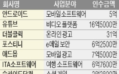 '투자 족쇄' 없는 구글·알리바바, M&A로 새 먹거리 발굴