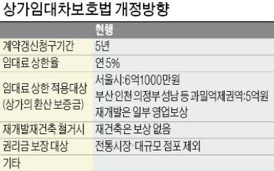 黨·政 '상가 임대차 10년' 추진… 후폭풍 우려