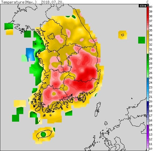 창녕 39.3도·서울 35.7도…또다시 올해 최고기온 경신