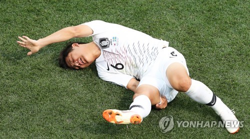 [월드컵] '햄스트링 부상' 박주호, 6주 진단…9월 복귀 예상