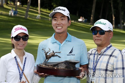 PGA 투어 우승 마이클 김, 세계 랭킹 215위로 258계단 상승