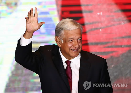 멕시코 정권교체에 트럼프 "함께 일하길 고대" 축하 트윗