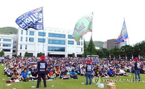 경제위기 속 현대중·현대차 연쇄파업 수순