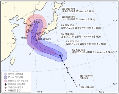 태풍 솔릭 북상…폭염 해소? 한반도 강타?