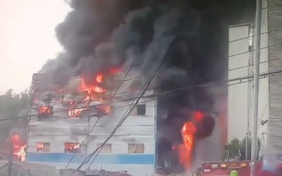 경기도 광주시 태전동 창고서 화재 발생…소방관 95명 투입