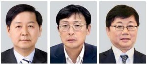 구윤철 예산실장(왼쪽부터), 이호승 靑 비서관, 채희봉 靑 비서관.