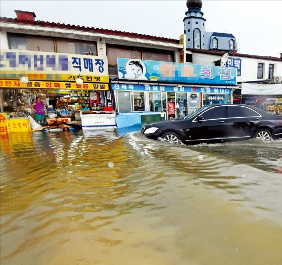 시간당 93㎜… 강릉 폭우 