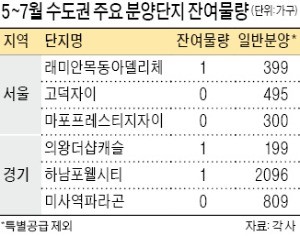 분양 '미계약 물량'이 안 나온다