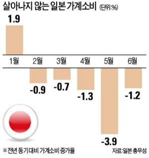 호황에 월급 늘어도… 지갑 안 여는 日 소비자