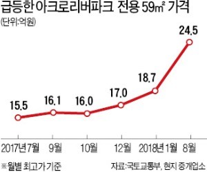 강남 아파트 3.3㎡당 '1억 시대'… 중개업소 "부동산 천장 뚫린 느낌"