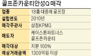 [마켓인사이트] '국내 1호 법정관리 M&A 골프장'… 골프존안성Q '몸값 높여' 매물로