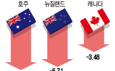 호주·캐나다·뉴질랜드… 선진국도 强달러 '불똥'